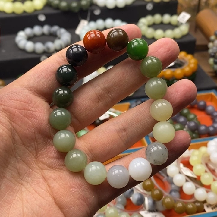 和田玉未镶嵌手链