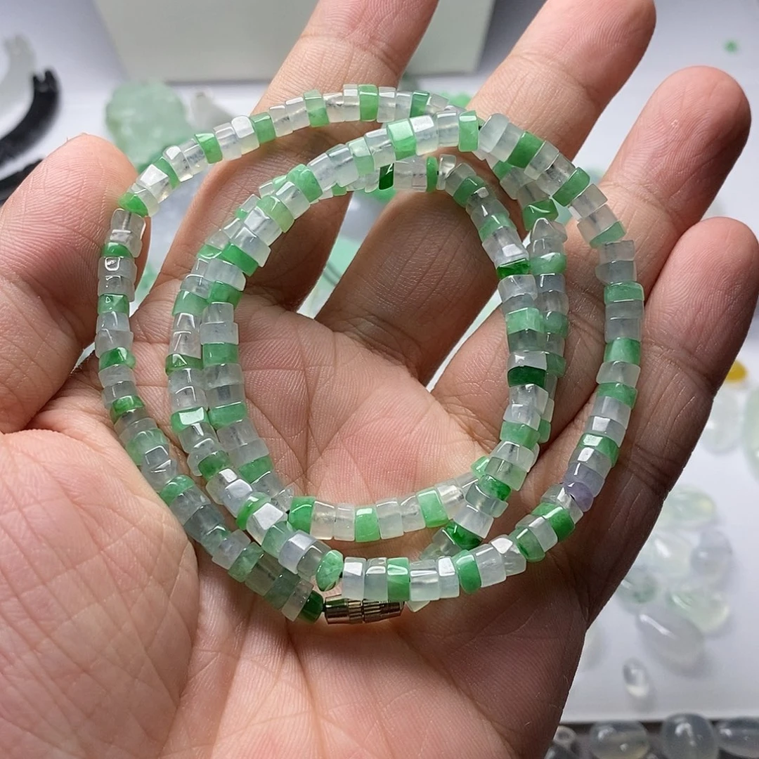 静***静未镶嵌手串翡翠天然翡翠