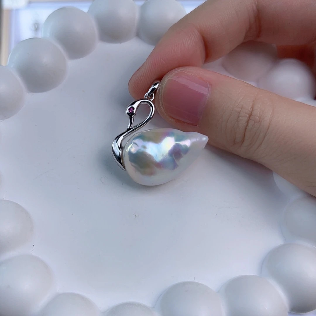 淡水珍珠吊坠(不含链)未镶嵌@**儿