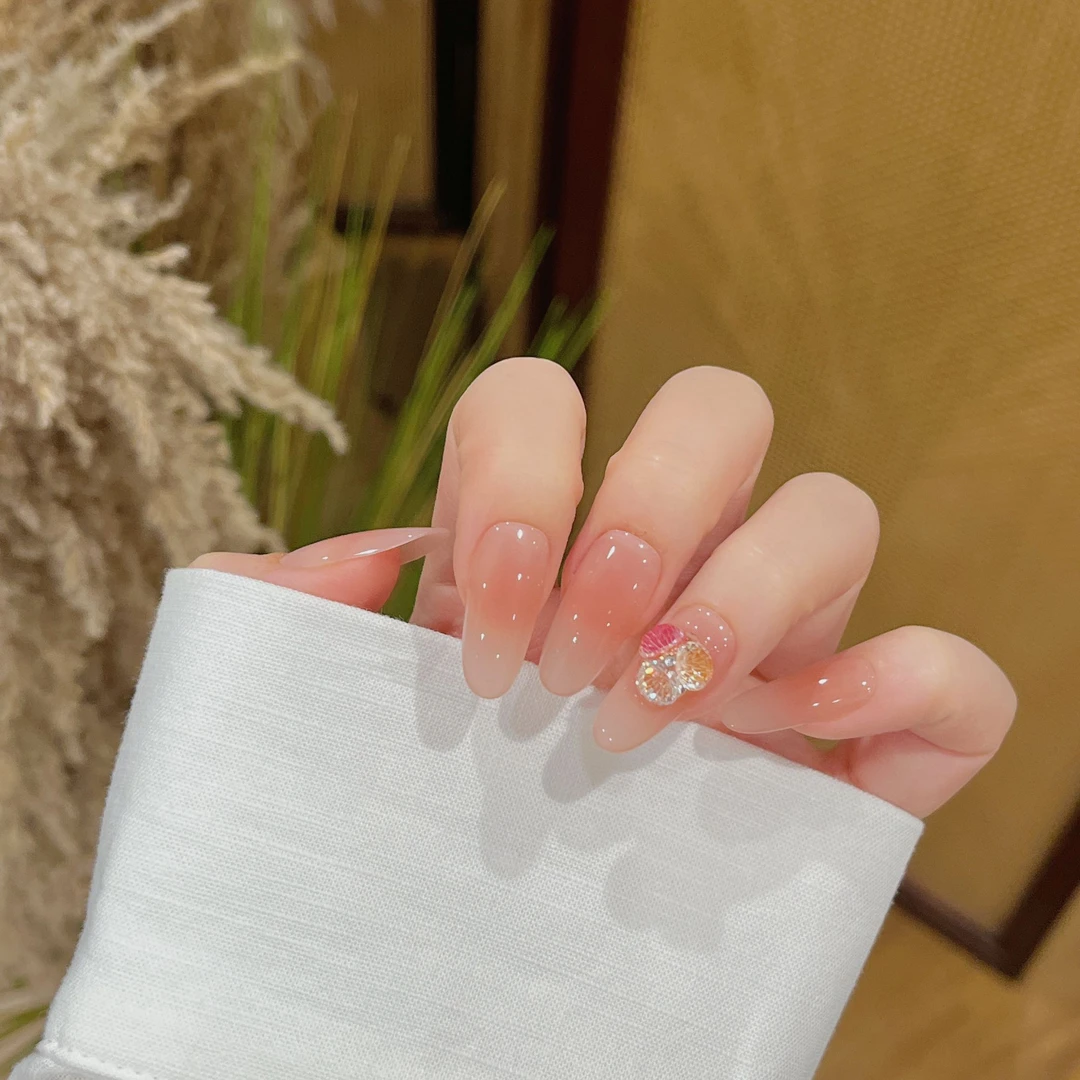 茉哉I现货【彩云之南】纯手工定制美甲拆卸穿戴甲A4791