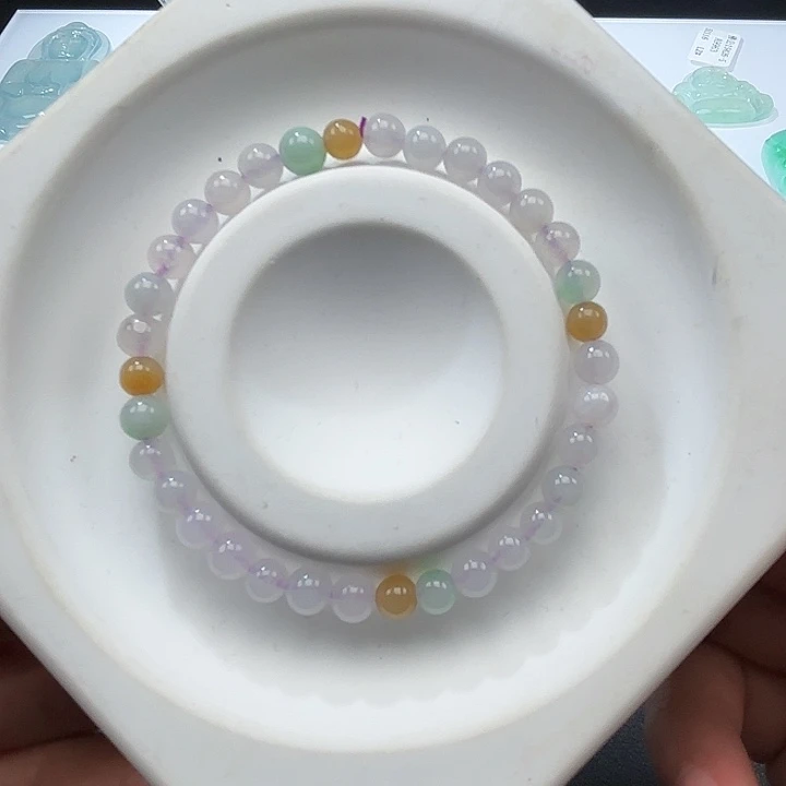 翡翠未镶嵌颈饰天然缅甸翡翠A货手串