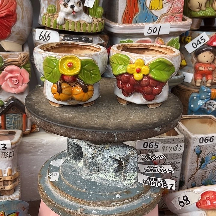 粗陶材质多肉花盆