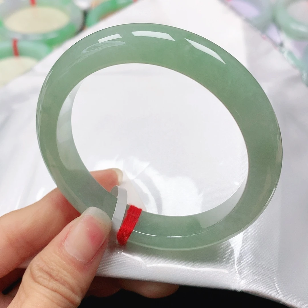 翡翠手镯未镶嵌天然翡翠手镯53