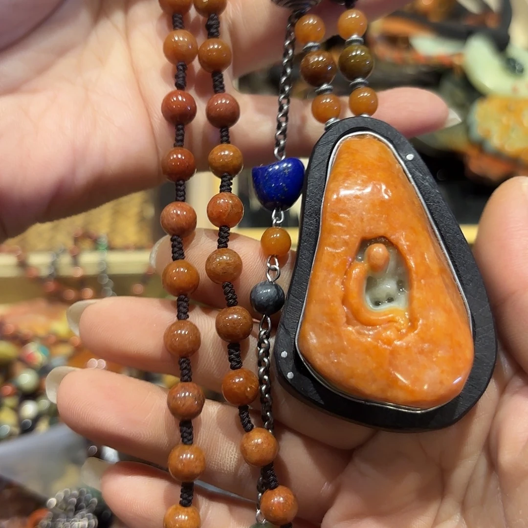 翡翠未镶嵌颈饰原创