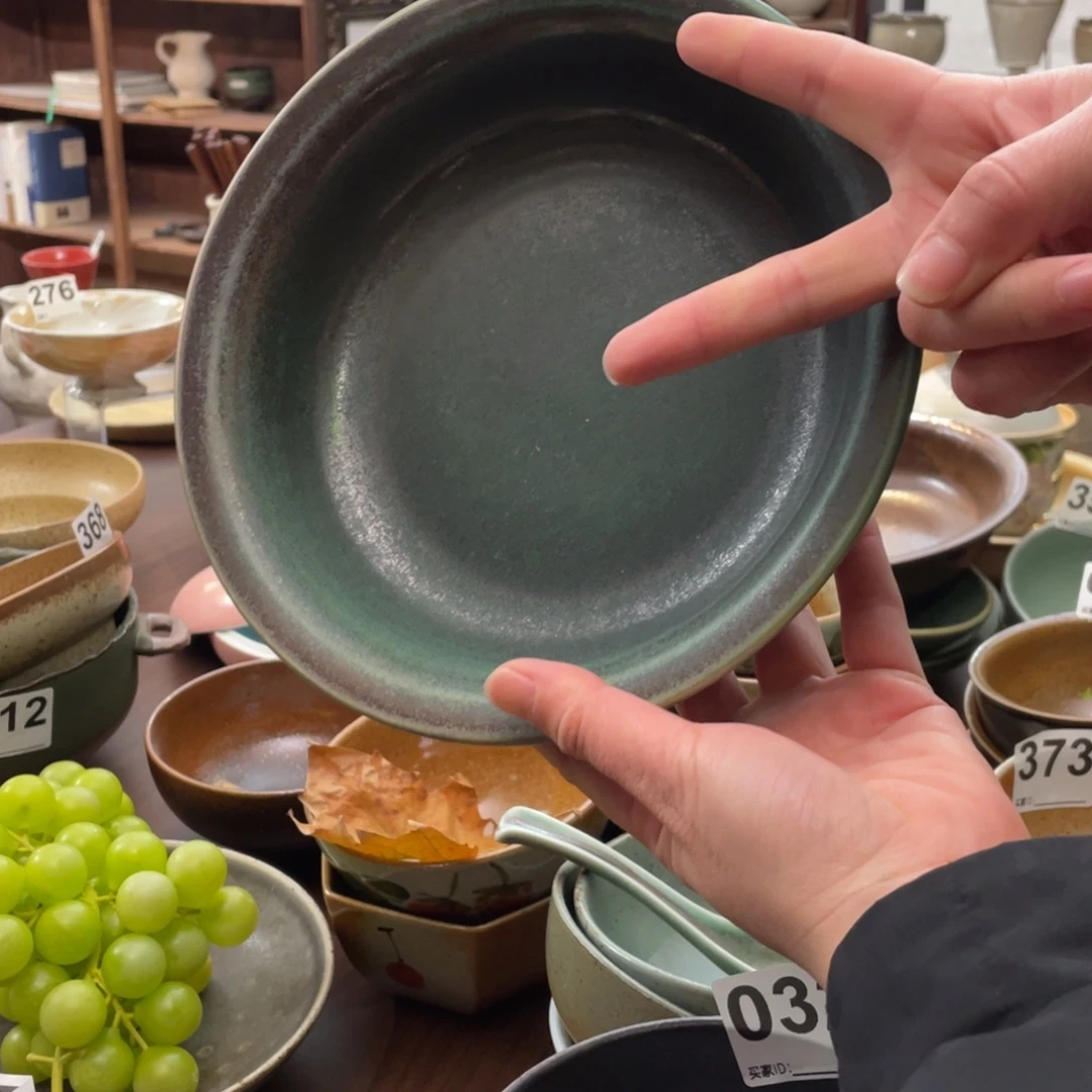 ****球瓷片景德镇手工手作一对