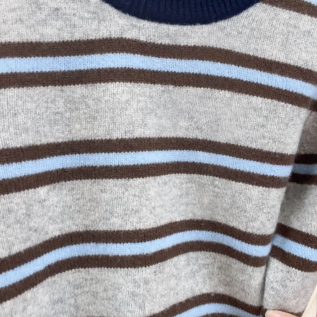 儿童条纹蓝色150新款