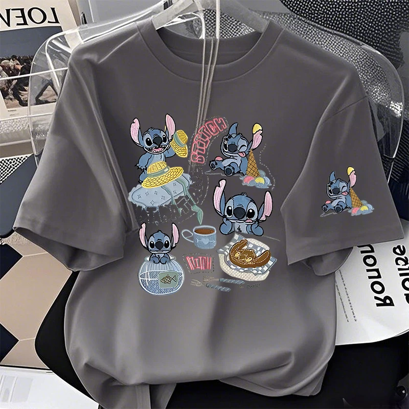 【6-4彩】2025纯棉男女同款纯棉T恤短袖t恤男女夏季ins潮牌潮