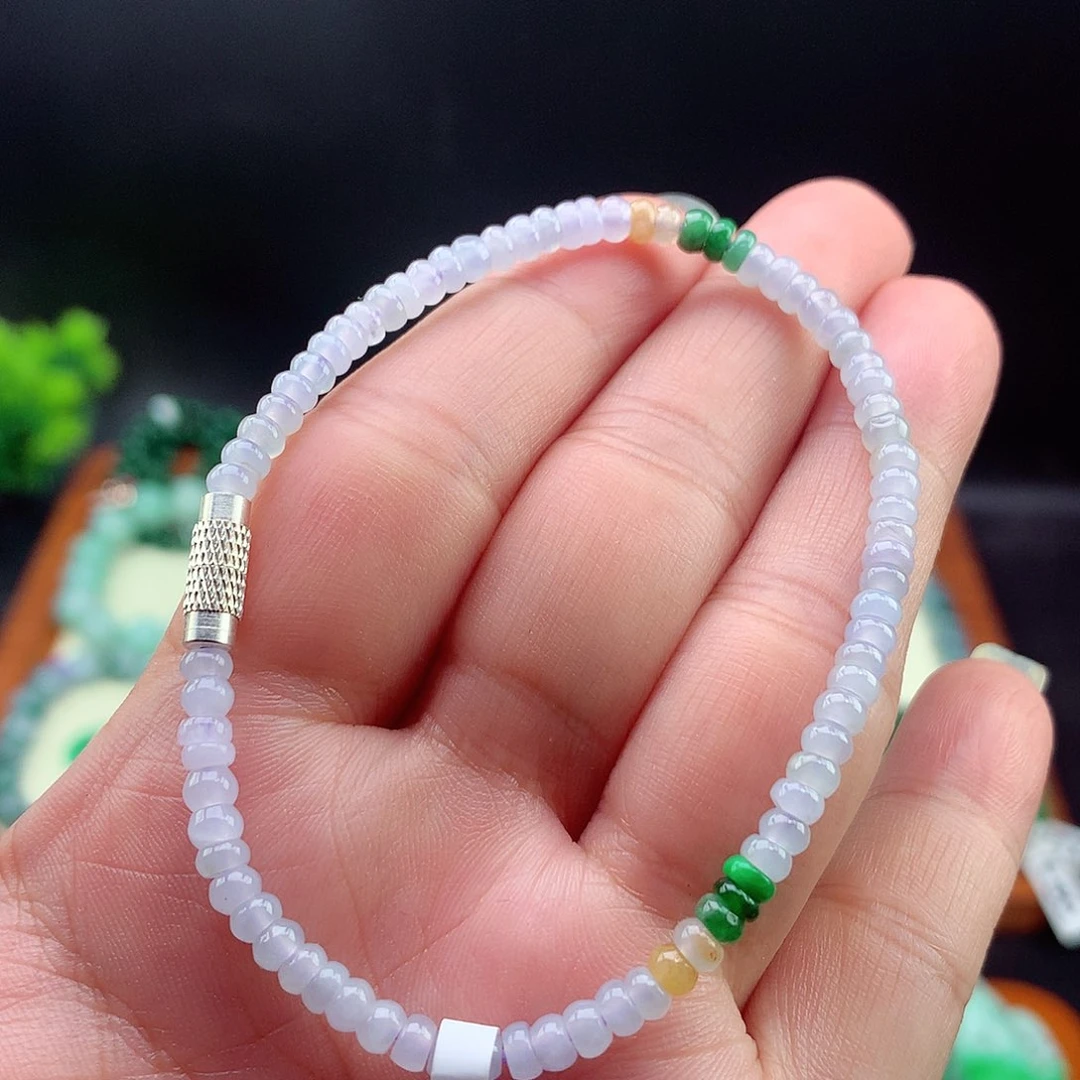 翡翠未镶嵌项链手串