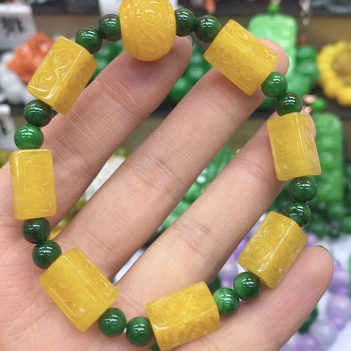 翡翠未镶嵌手链手链51