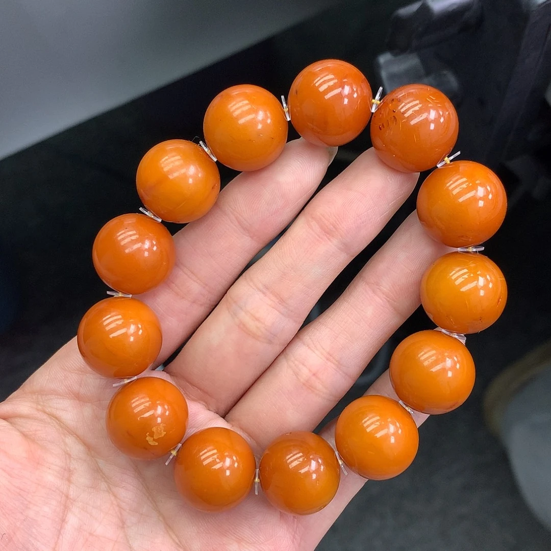 琥珀未镶嵌珠宝奇石17mm➕