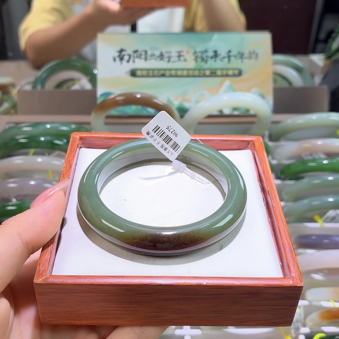 和田玉手镯未镶嵌27 55 56