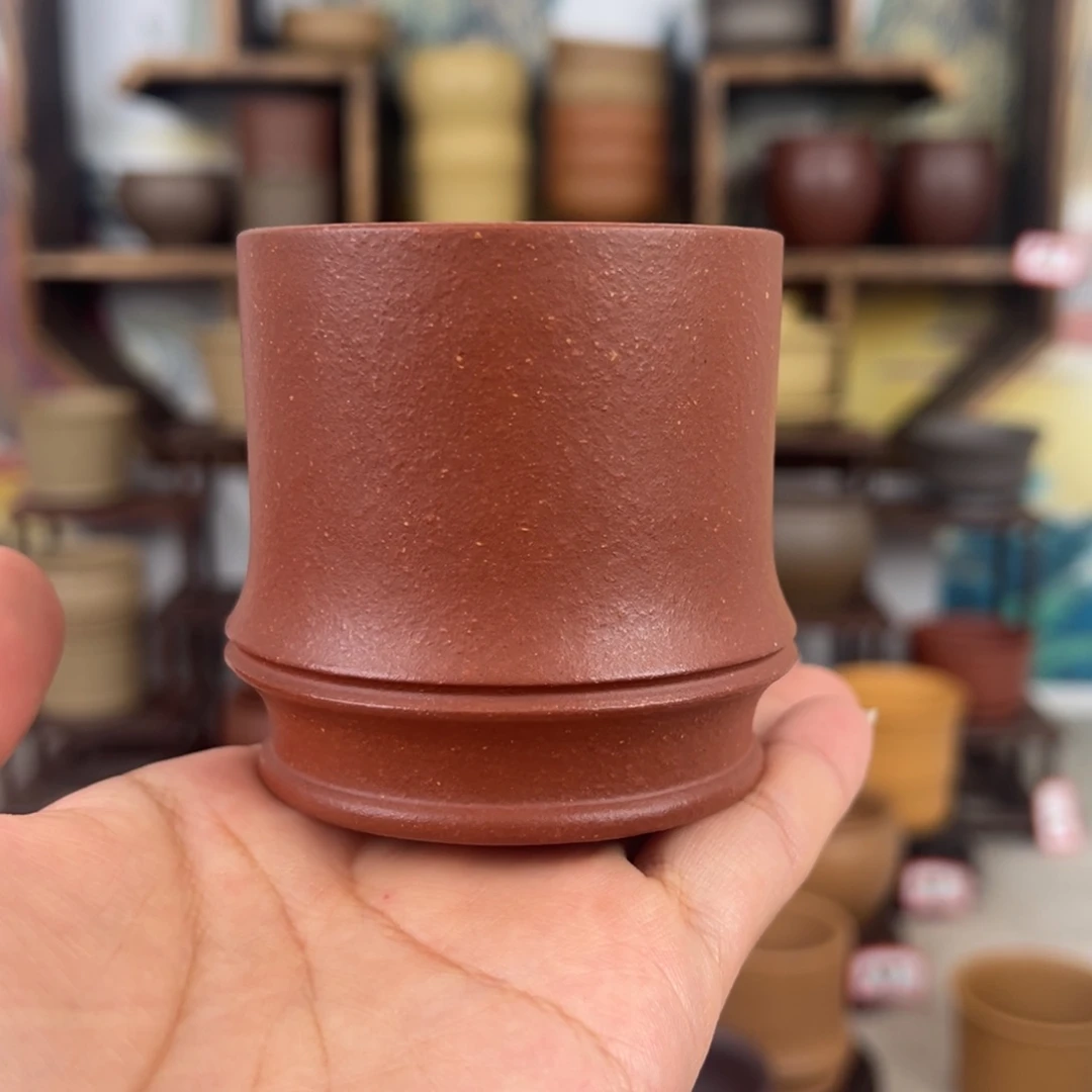 紫砂茶杯拙器甄选，纯原本矿。