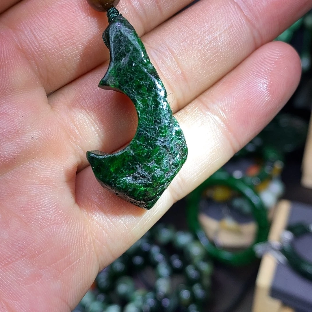 翡翠银S925镶嵌颈饰漂亮美眉