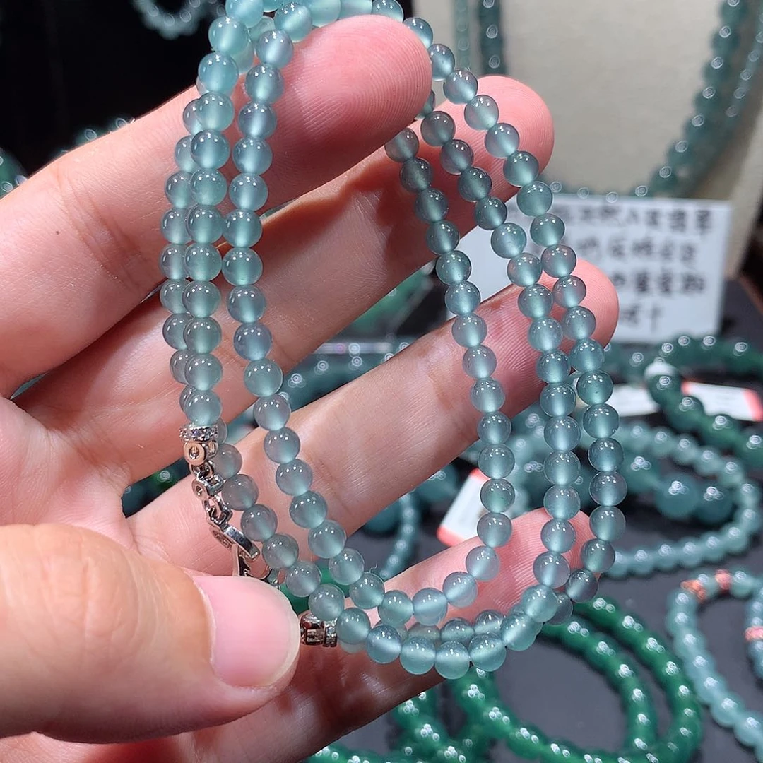 未镶嵌手串翡翠正品纯天然A货翡翠项链4+