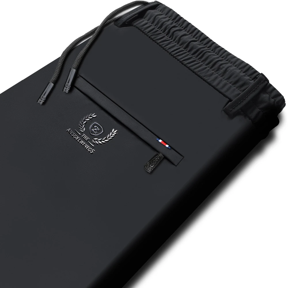 松紧腰休闲裤男士秋冬新款弹力好大码运动夏季直筒中年薄款宽松