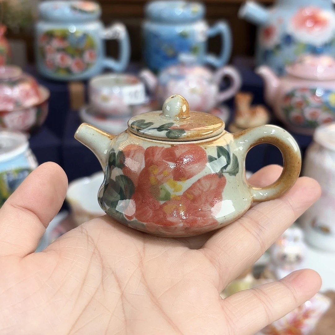 景德镇手绘高温釉下彩陶瓷茶具