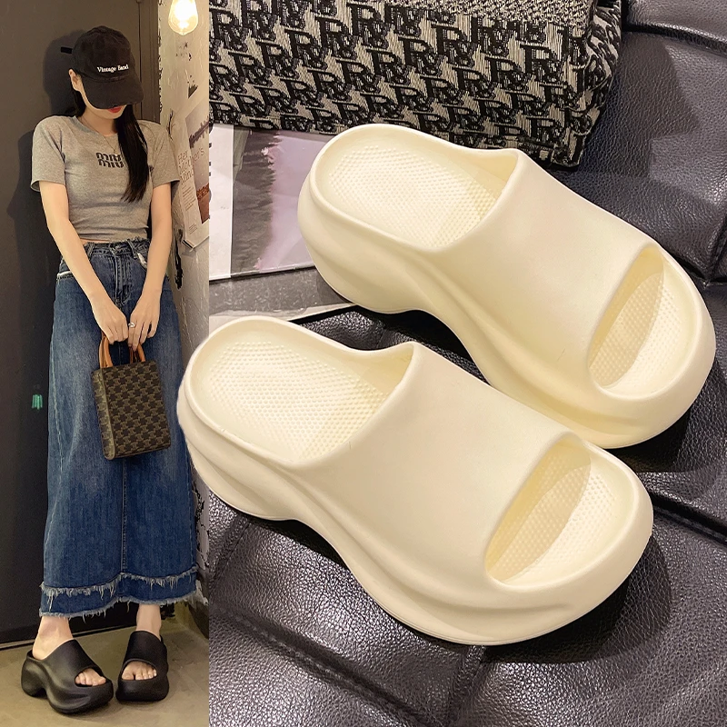 2025夏季厚底拖鞋女凉鞋爆款一字拖8.0增高外穿防滑网红时尚休闲