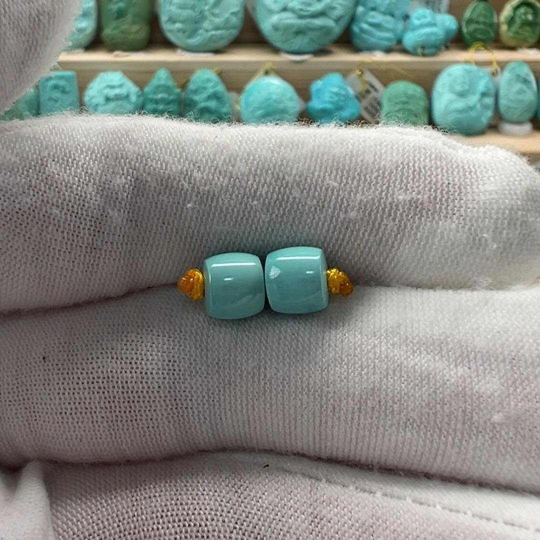 未镶嵌绿松石直切珠 6.2x5.5mm