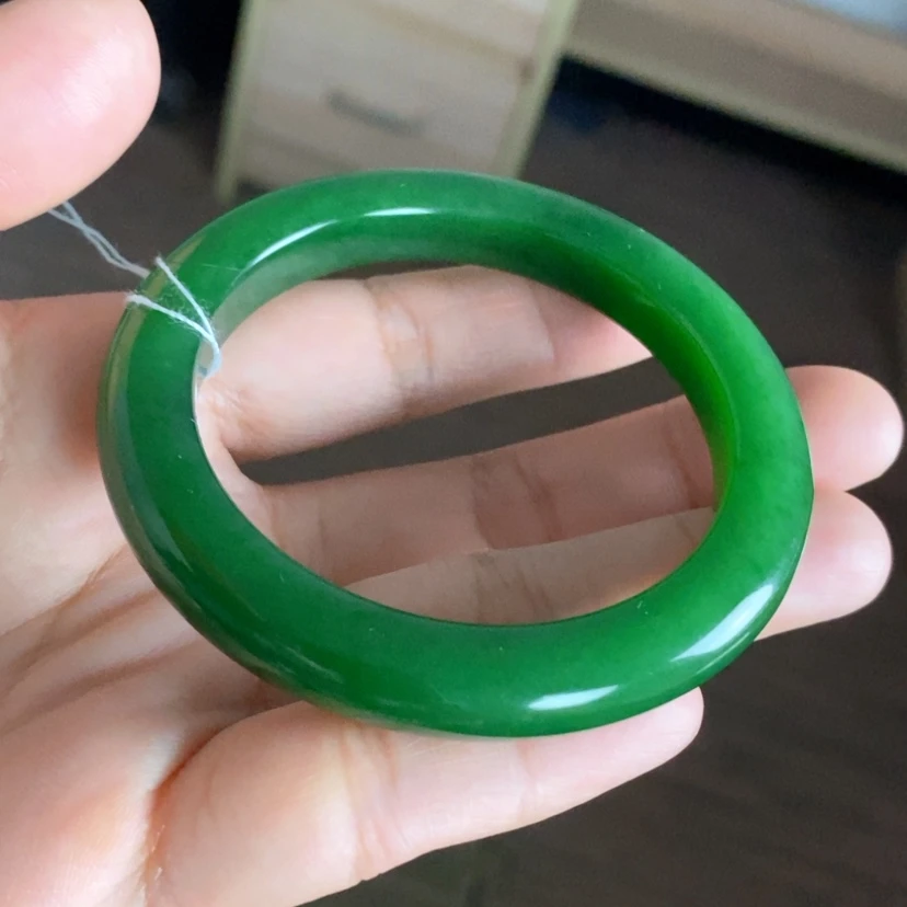 【闪购商品】未镶嵌手镯和田玉（碧玉）