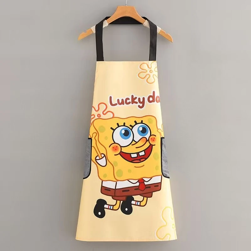 围裙女款爆款2025新年款拿米海绵宝宝罩衣围裙厨房专用洋气时尚