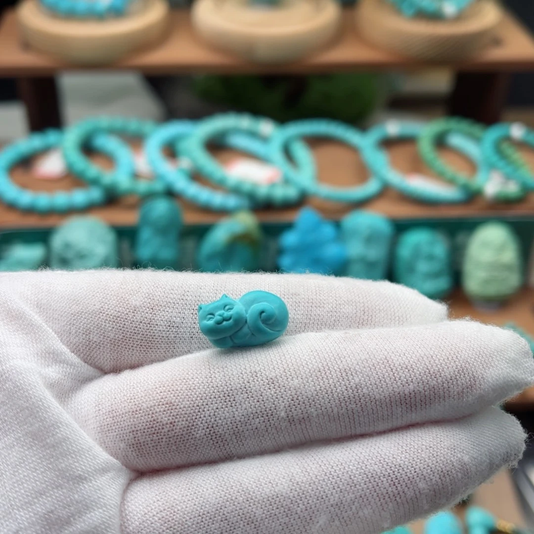 未镶嵌绿松石猫咪啊***喵