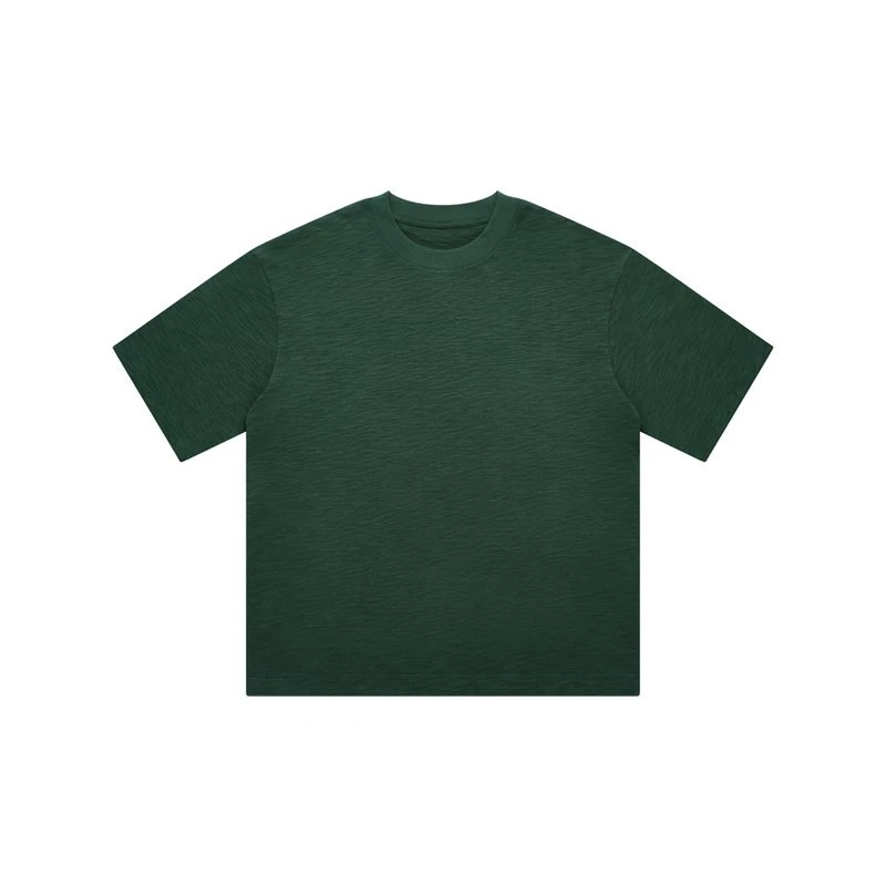 【52M竹节棉正肩纯色310克短袖】夏季百搭休闲宽松