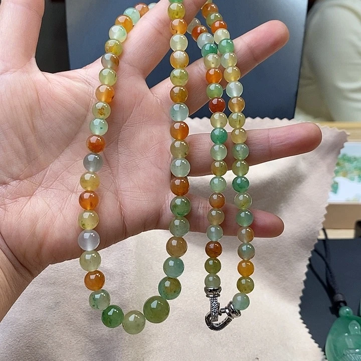 石英质玉挂串未镶嵌五*