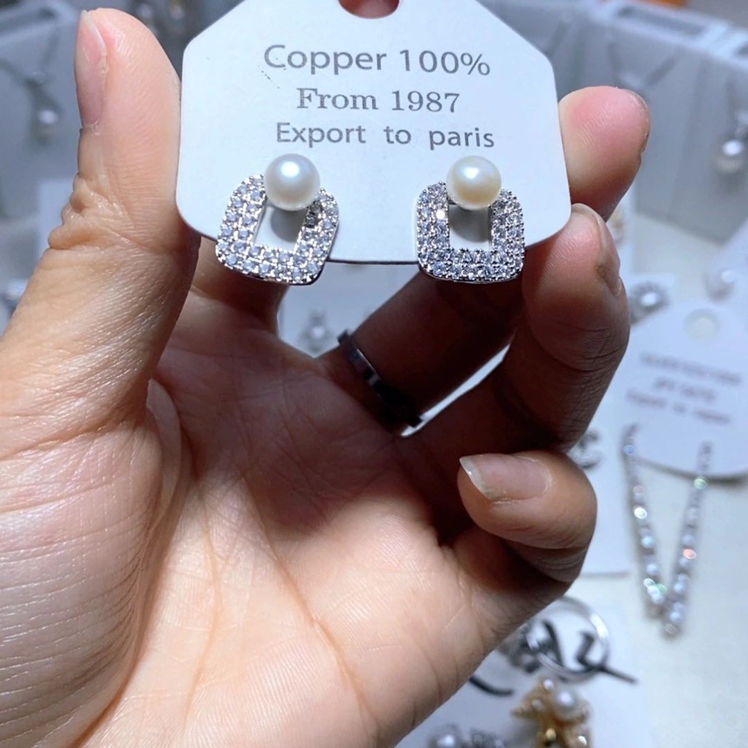 未镶嵌耳饰淡水珍珠