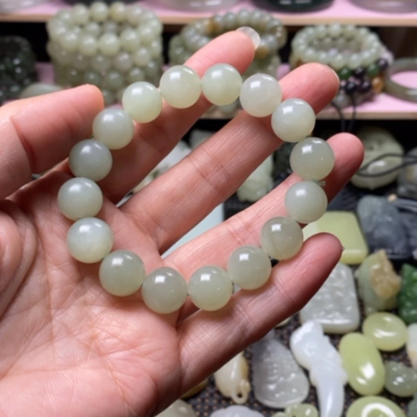 【闪购商品】未镶嵌手链和田玉（糖玉）