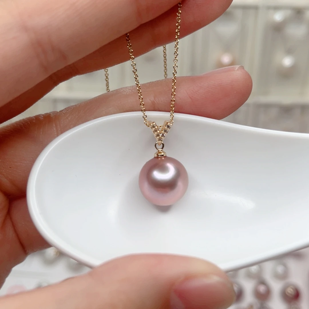 合金淡水珍珠吊坠(赠链)