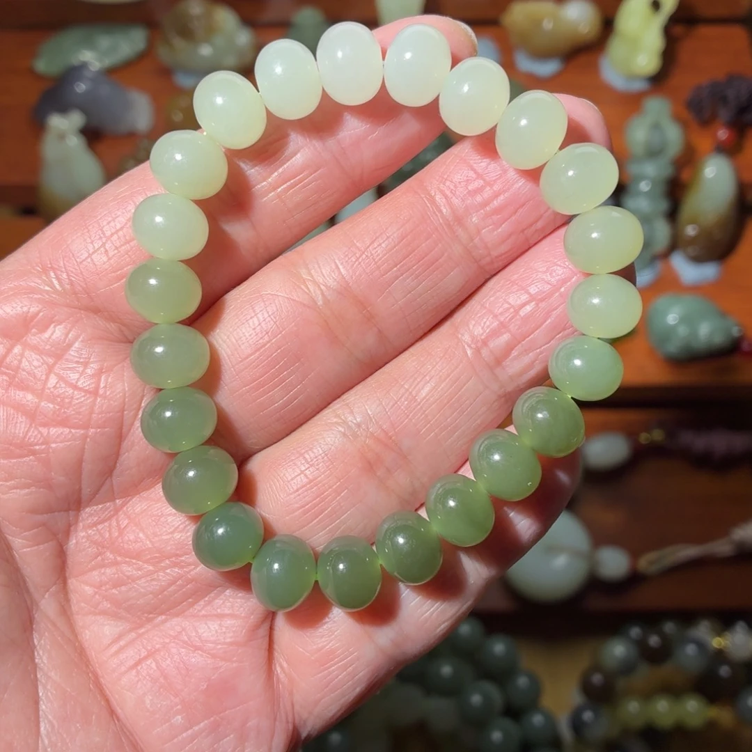 和田玉未镶嵌手串