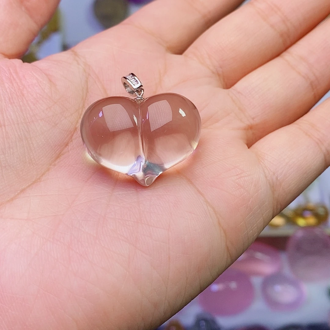 水晶吊坠(赠链)银S925镶嵌