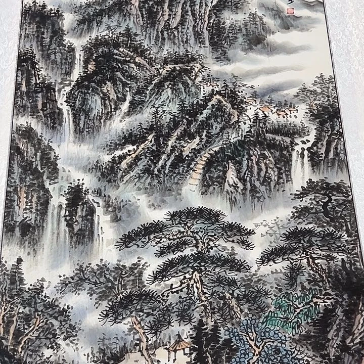 竖款山水作品，喜欢进来欣赏吧……