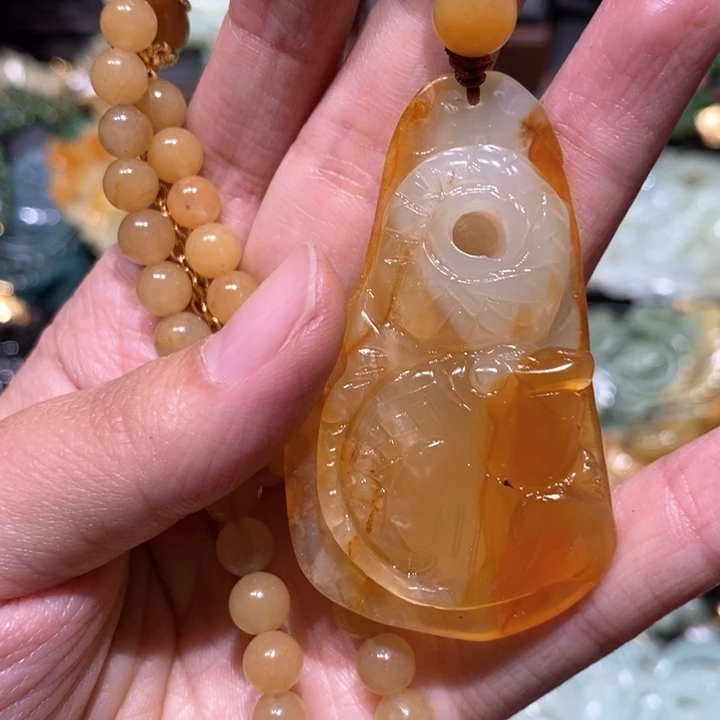 岫玉毛衣链未镶嵌