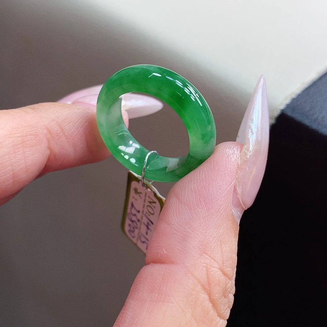 未镶嵌戒指翡翠14-15号