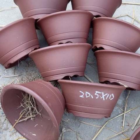 紫砂花盆100-9。20.5-10