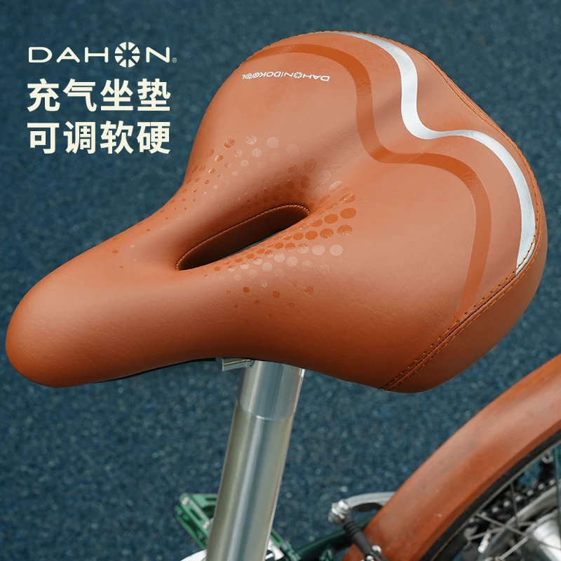 dahon大行自行车坐垫防屁股痛山地公路车充气座垫超软p8d10d7座椅