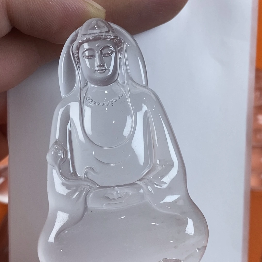 财***~石英质玉未镶嵌吊坠(不含链)