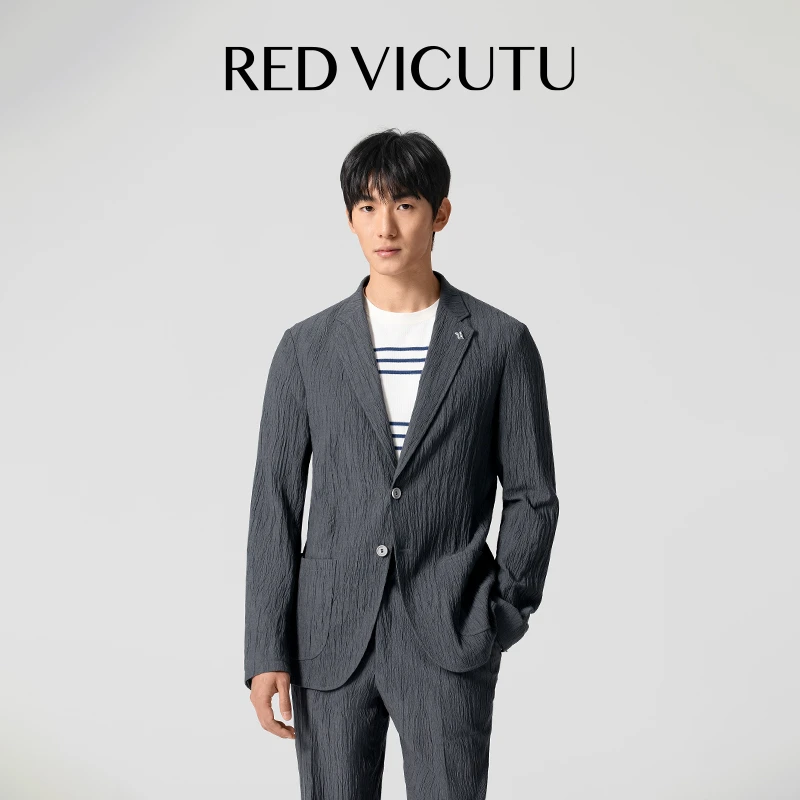 RED VICUTU【旅型西服-西裤】威可多25年春秋季新款男士商务休闲舒