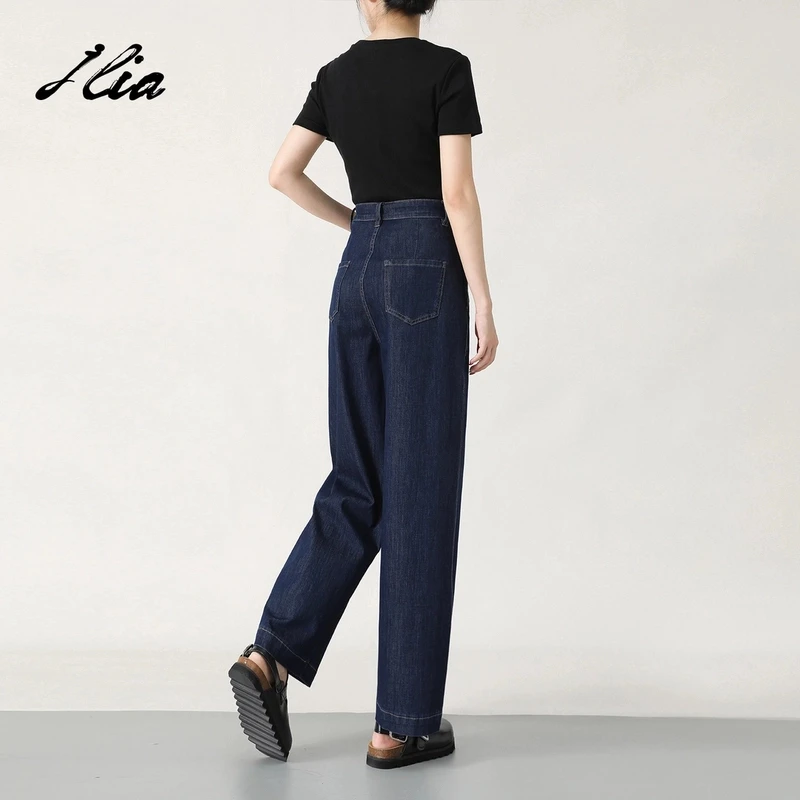【夏季薄款】【雪醋酸四面弹】香蕉裤廓形高腰显瘦百搭阔腿牛仔裤女