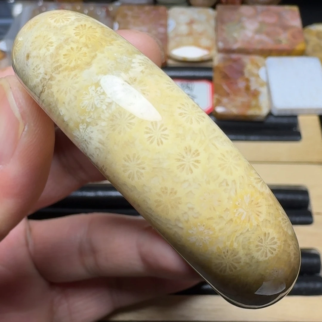 硅化玉纯天然色有机玉石未镶嵌54.5圈口