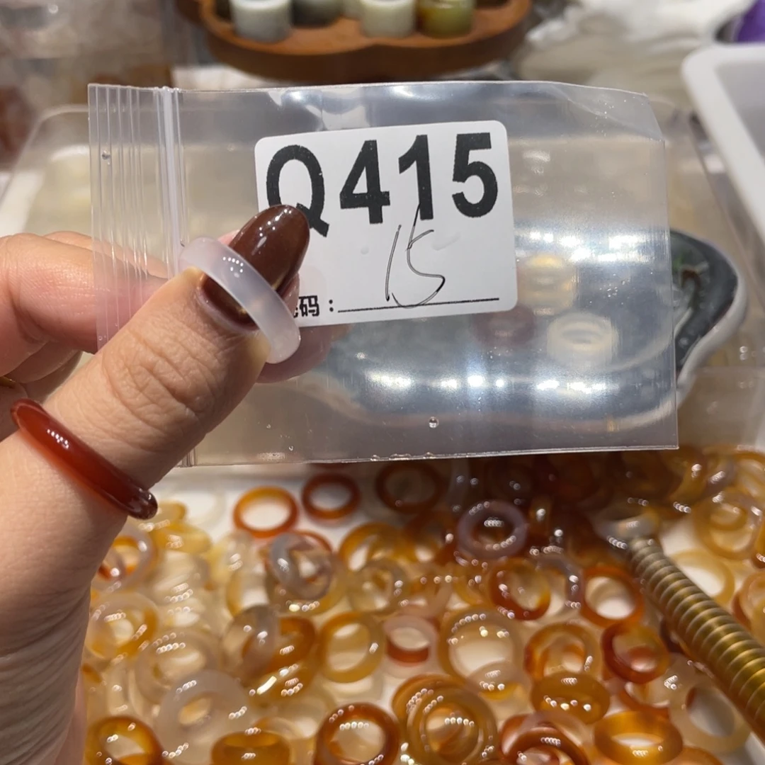 玛瑙/玉髓未镶嵌戒指415