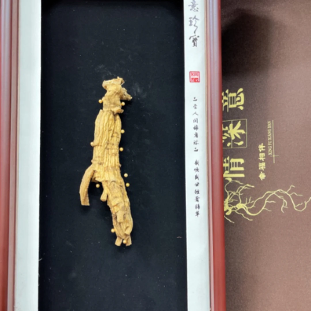 高丽参原枝参93克老货单支礼盒装新年礼盒