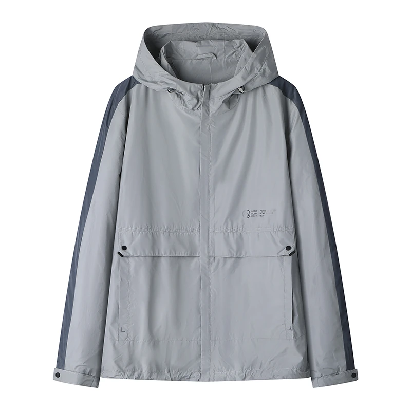 新款时尚简约连帽夹克外套35200