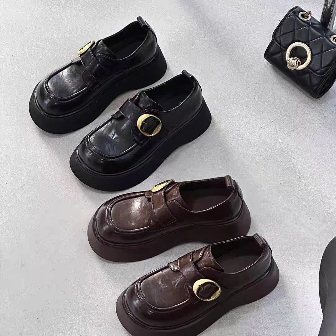 【星款】1592厚底休闲舒适英伦风乐福单鞋百搭