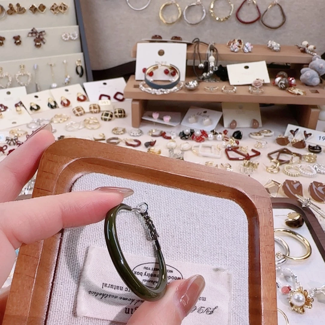 仿珍珠铜合金925银耳圈