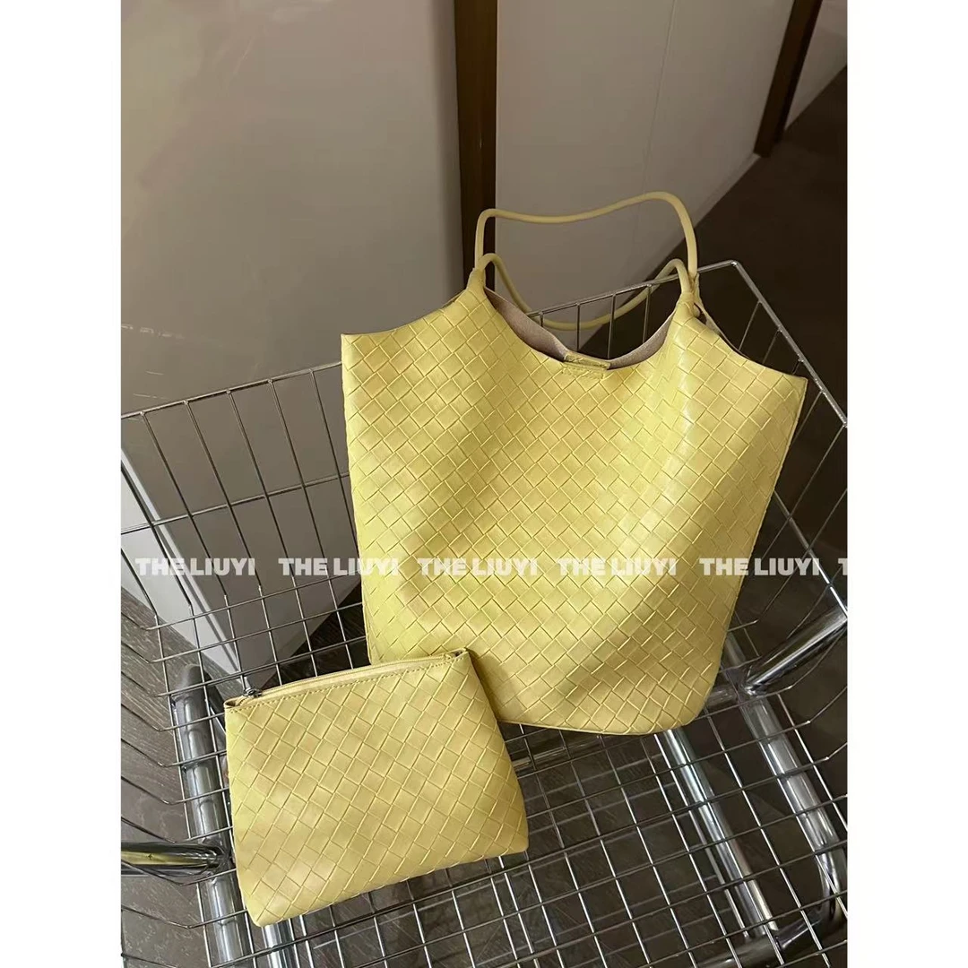 【LIUYI】大容量编织单肩托特子母包2598