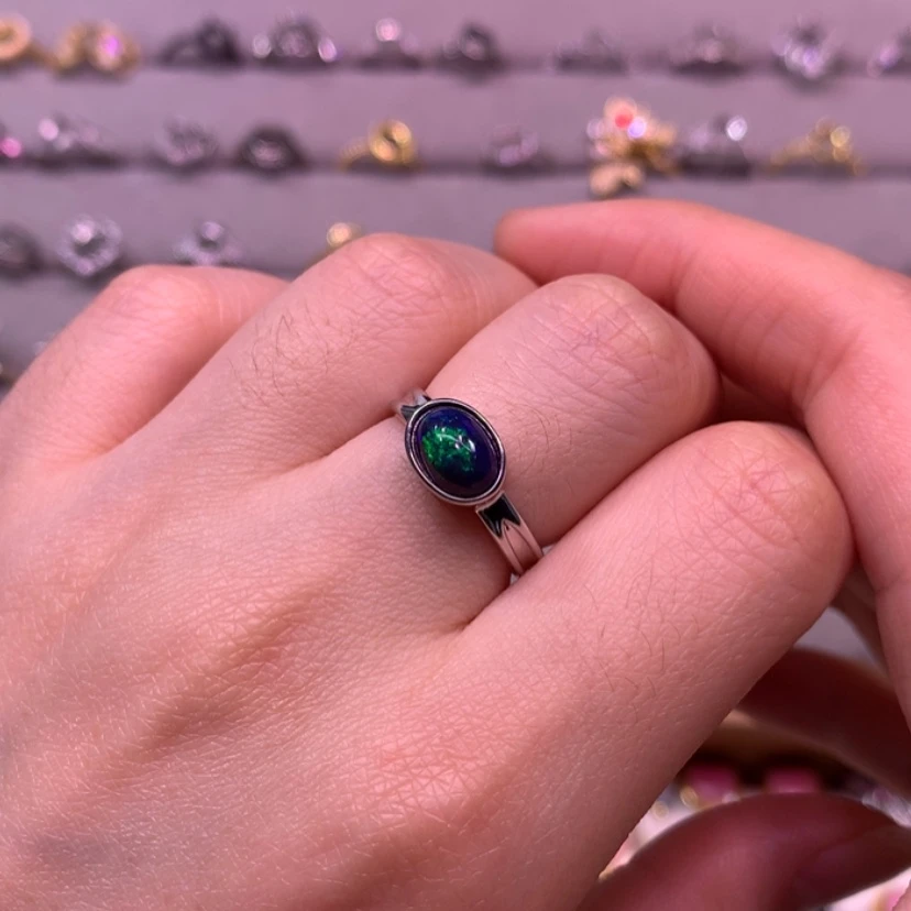 【闪购商品】欧泊戒指款式银S925镶嵌?***?