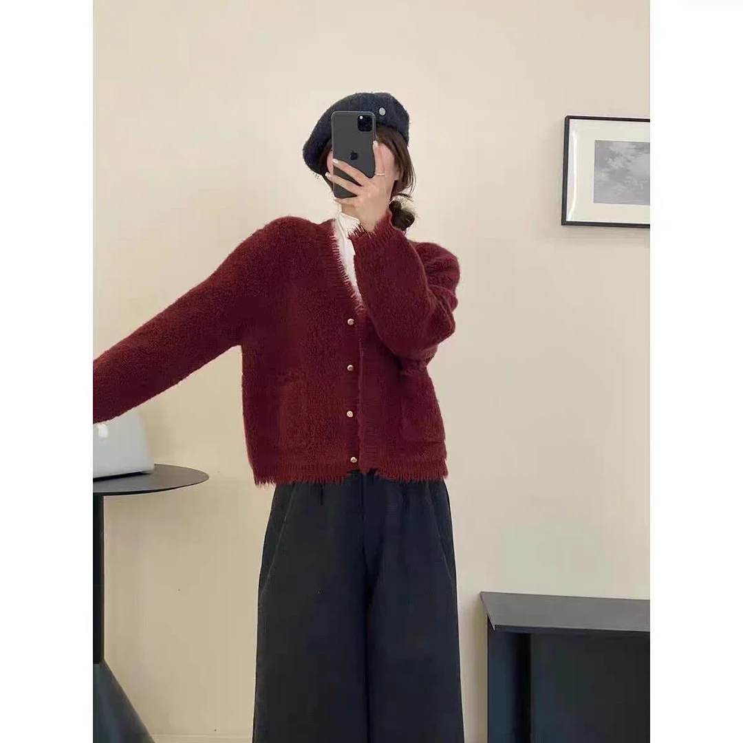 2025年新款001-50麻花纽花工艺针织衫