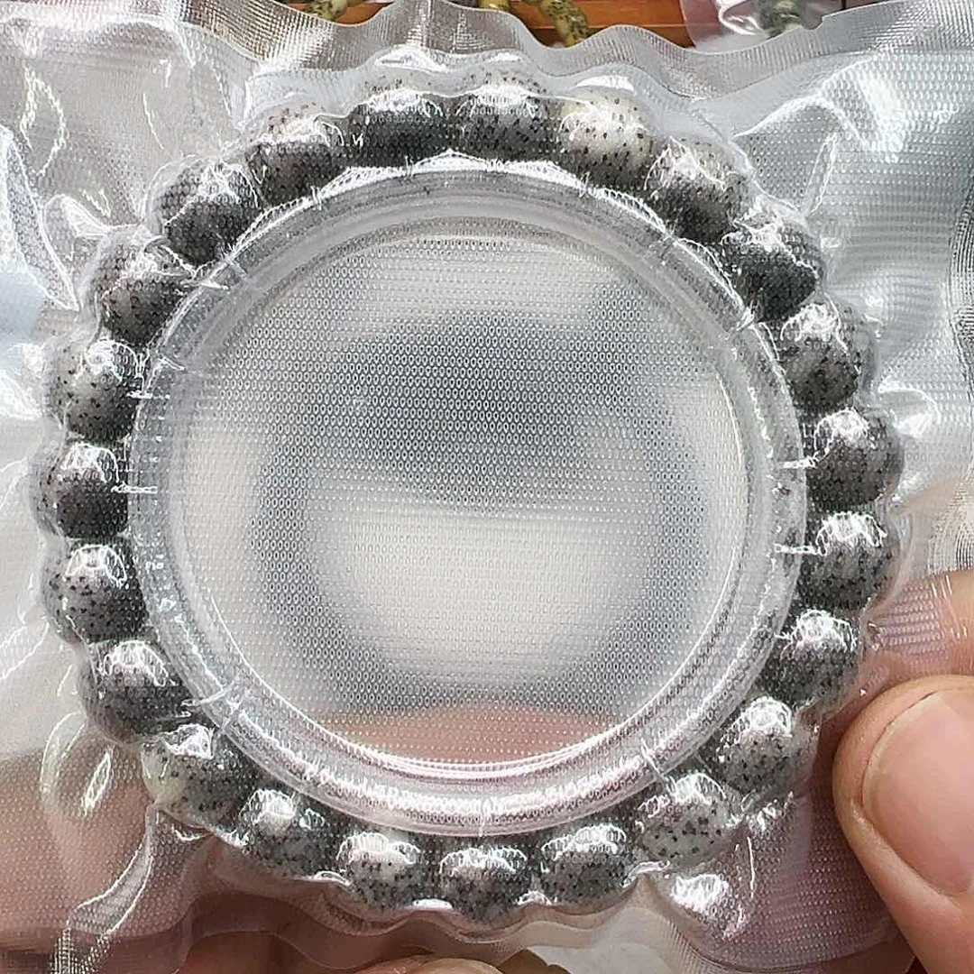 星月菩提手串8高端黑冰石玉星月菩提单圈10